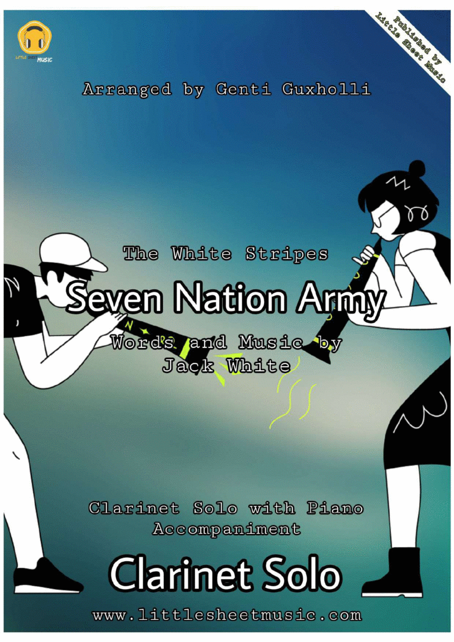 Seven Nation Army B-Flat Clarinet scores gallery preview page 1