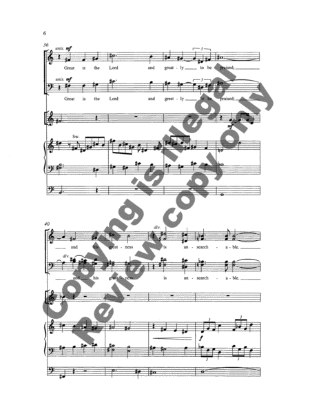 I Will Extol Thee (Choral Score)