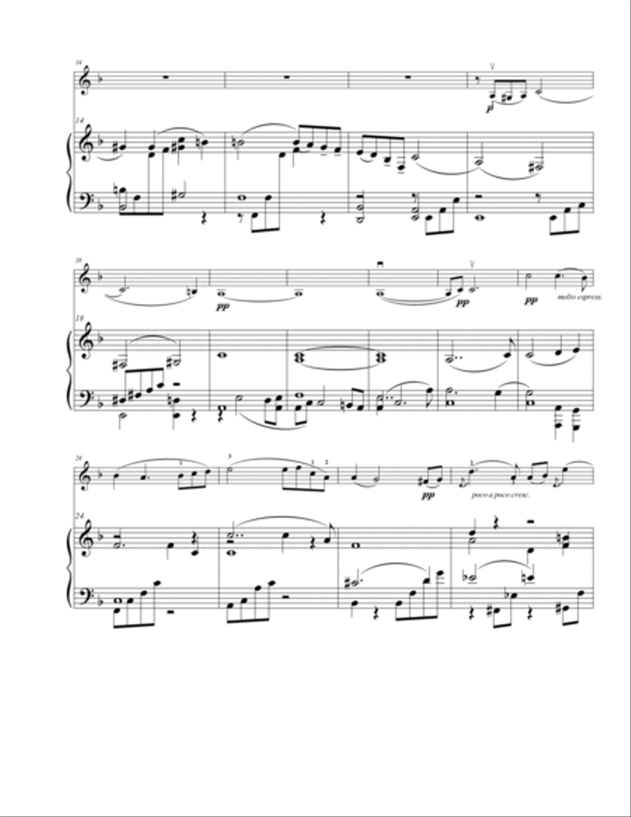 Adagietto from Symphony #5 Violin Solo scores gallery preview page 4