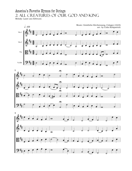 America's Favorite Hymns arranged for Strings image number null