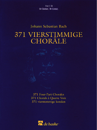 Book cover for 371 Vierstimmige Choräle (Four-Part Chorales)