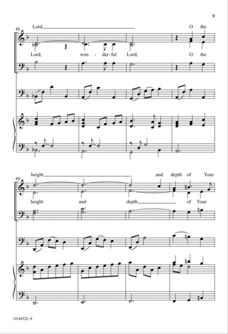 You Took Our Place 4-Part scores gallery preview page 10