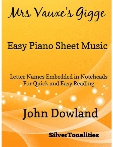 Mrs Vauxes Gigge Easy Piano Sheet Music