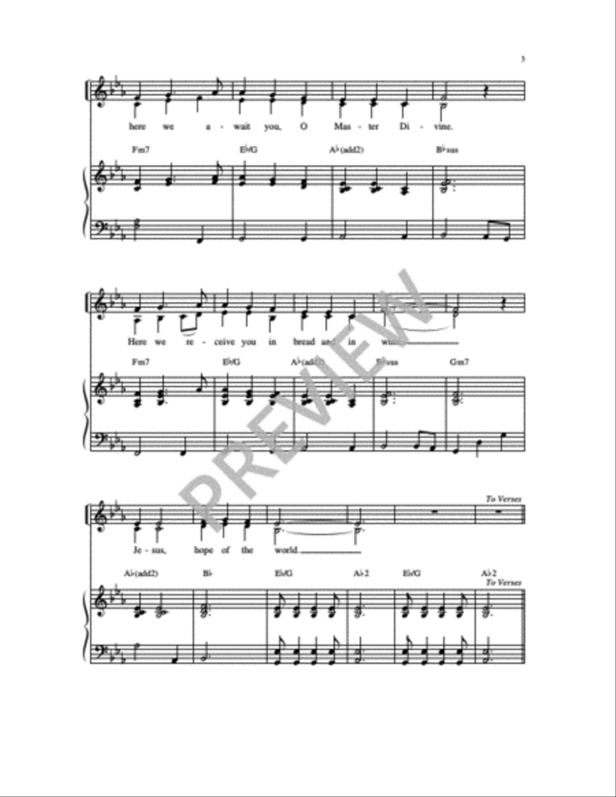 Jesus Hope of the World 4-Part scores gallery preview page 9
