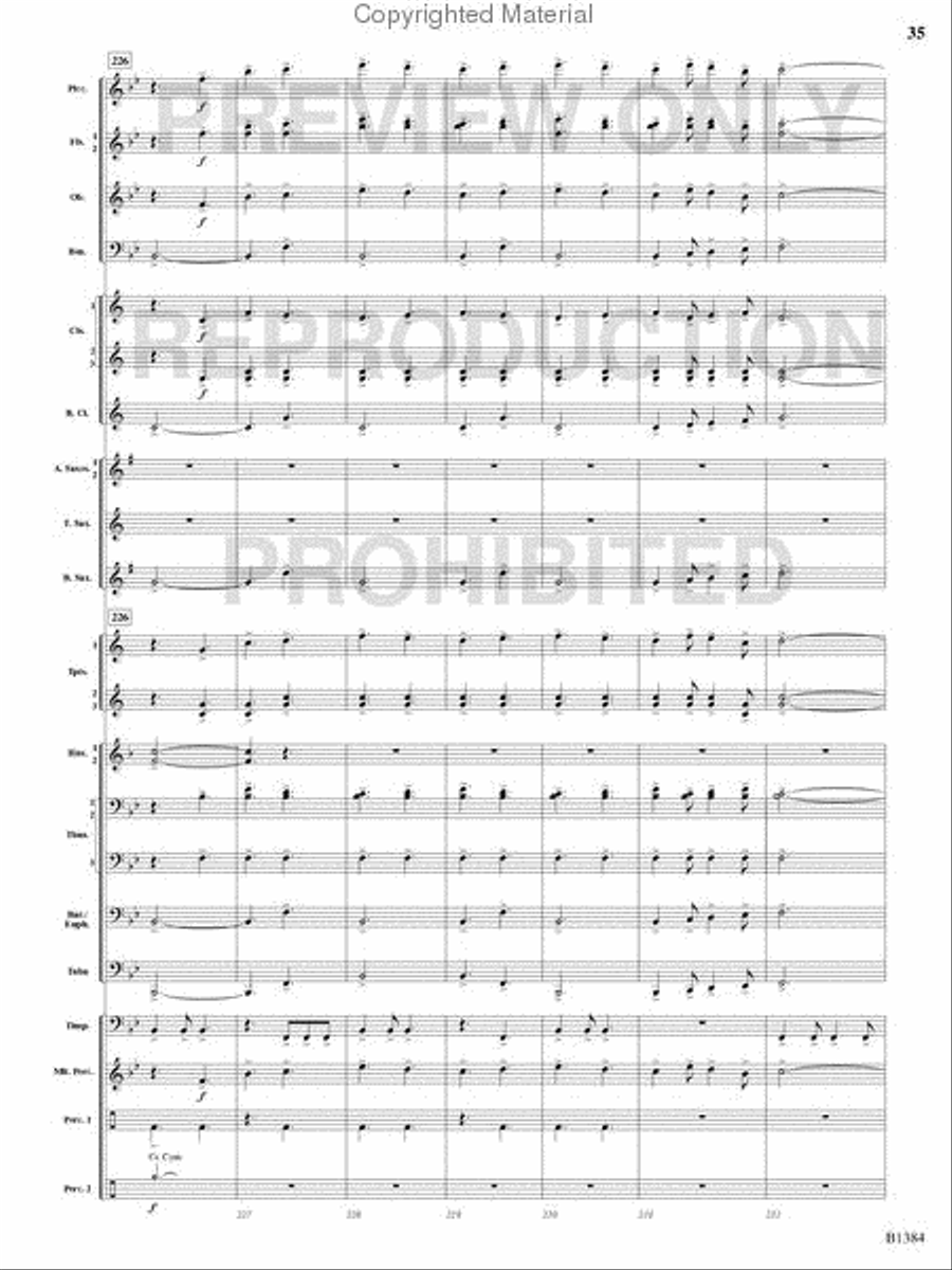 Summer Resounding! Concert Band scores gallery preview page 34