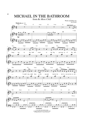 Book cover for Michael In The Bathroom (from Be More Chill)