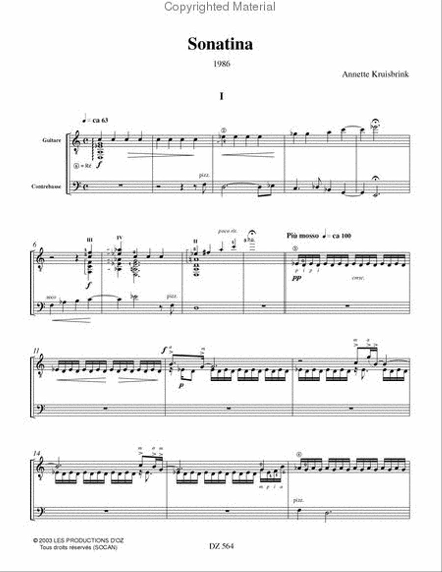 Sonatina Double Bass scores gallery preview page 2