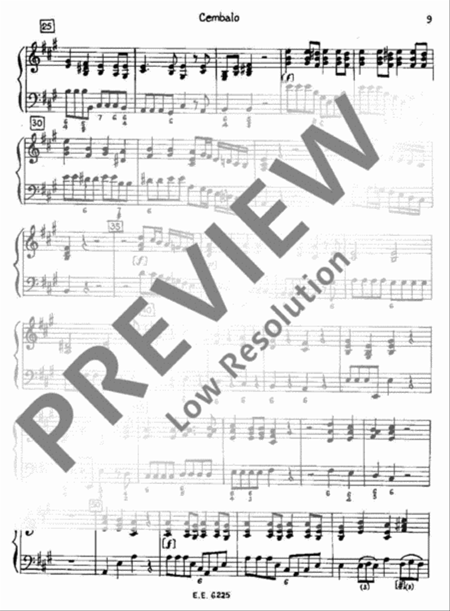 Concerto A major Harpsichord scores gallery preview page 10