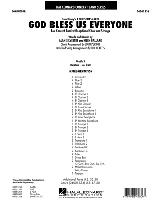 Book cover for God Bless Us Everyone - Full Score