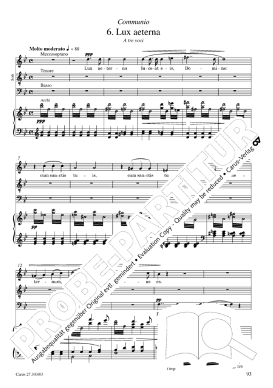 Messa da Requiem 4-Part scores gallery preview page 94