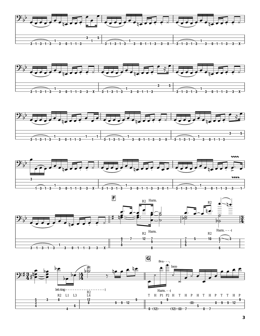 Sex In A Pan Electric Guitar scores gallery preview page 3