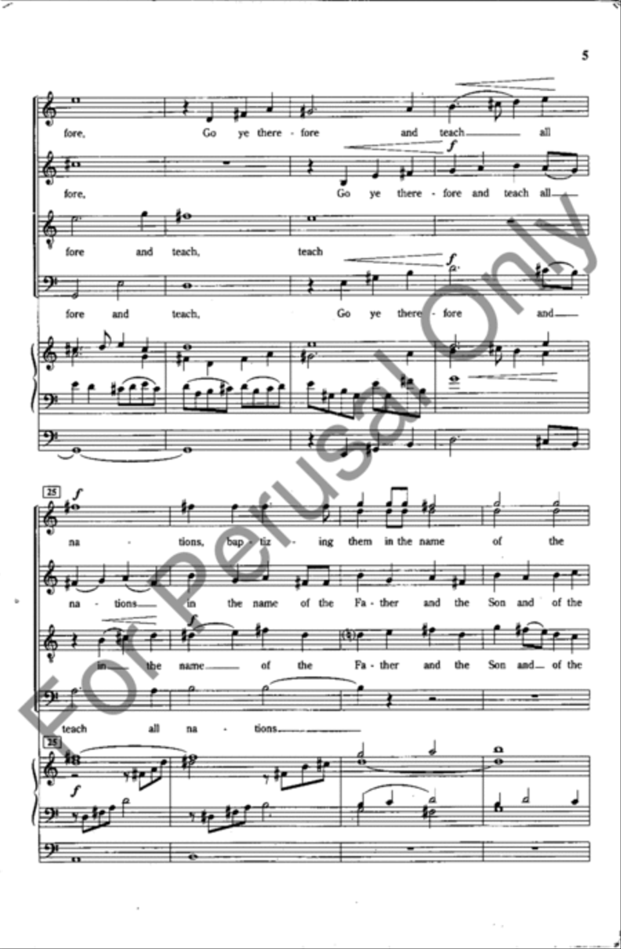 Go Ye Therefore And Teach All Nations 4-Part scores gallery preview page 4