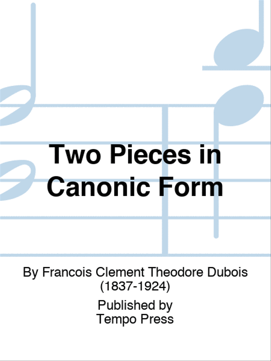 Two Pieces in Canonic Form Oboe scores gallery preview page 1