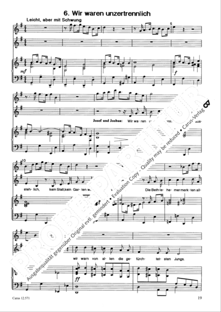 O je, Bethlehem O je, Bethlehem Unison Choir scores gallery preview page 20