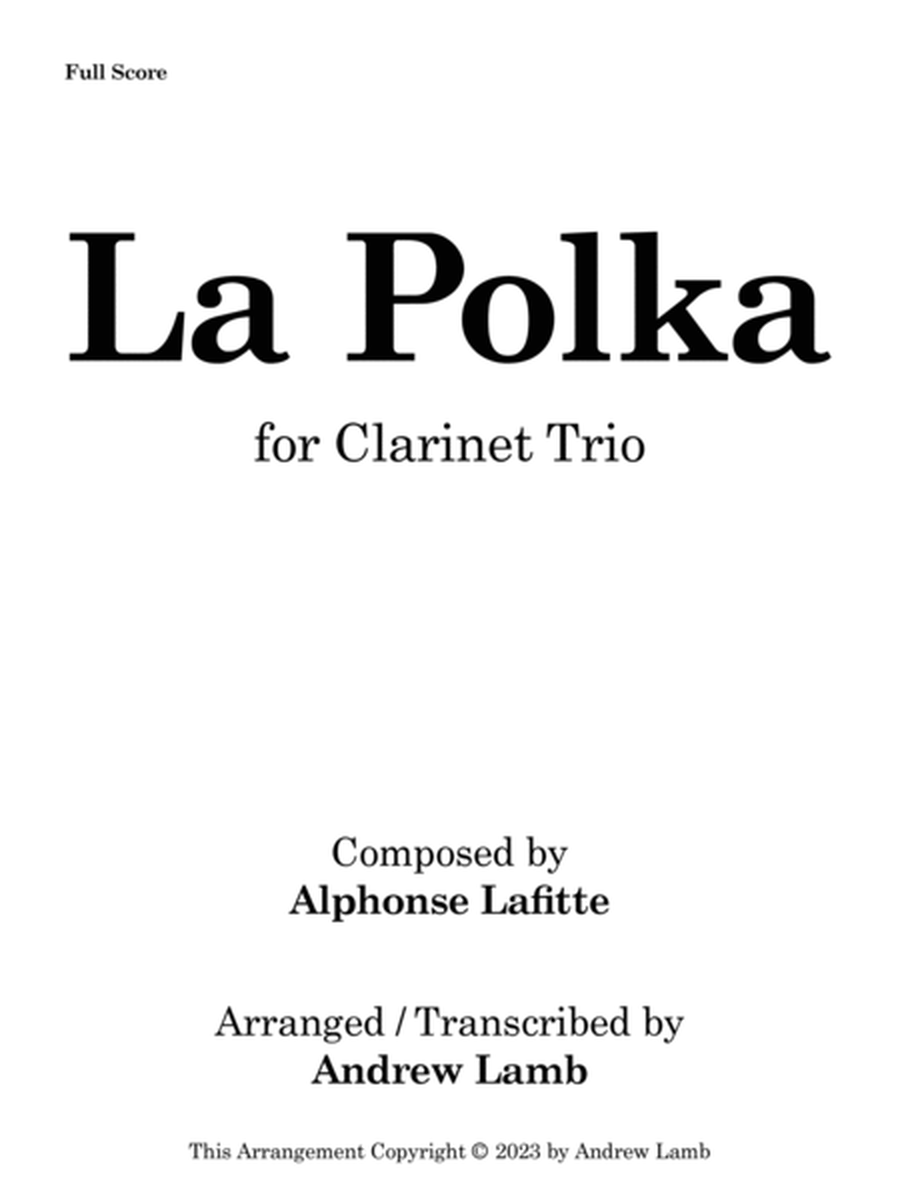 La Polka (for Clarinet Trio) image number null