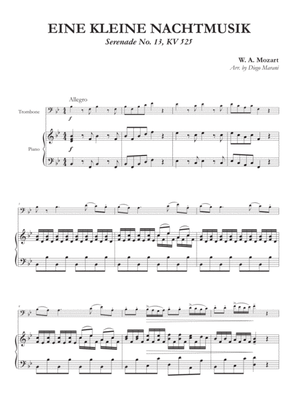 Eine Kleine Nachtmusik (1st Mov.) for Trombone and Piano