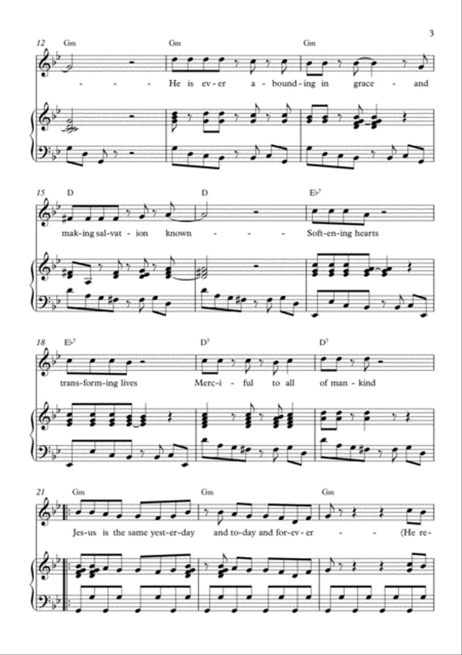 Jesus Is The Same Voice scores gallery preview page 3