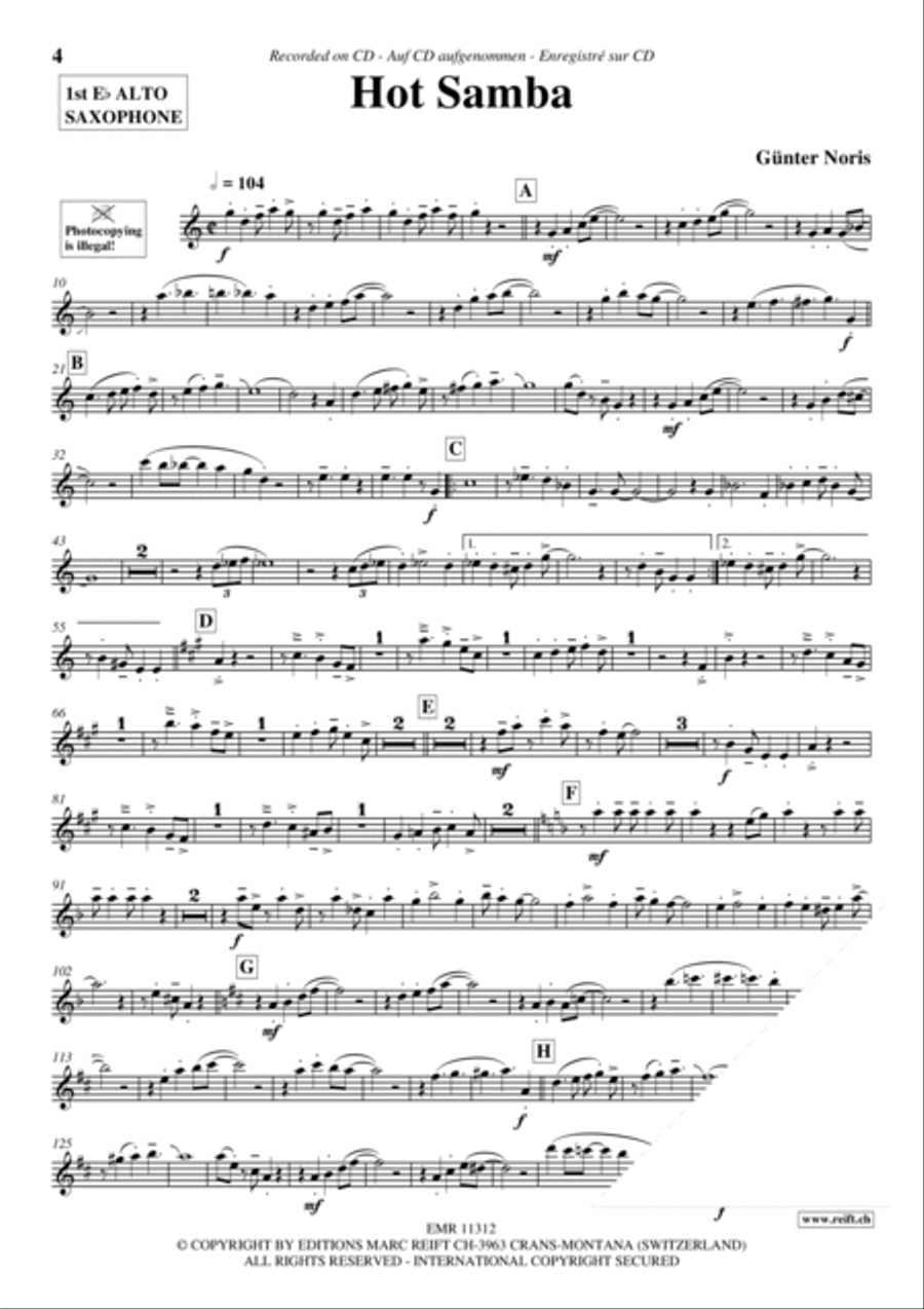 Play The 1st Alto Sax With The Ballroom Dance Orchestra Vol. 6 Alto Saxophone scores gallery preview page 5