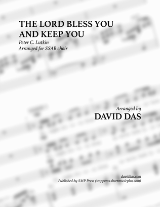 Book cover for The Lord Bless You and Keep You (SSAB A Cappella)
