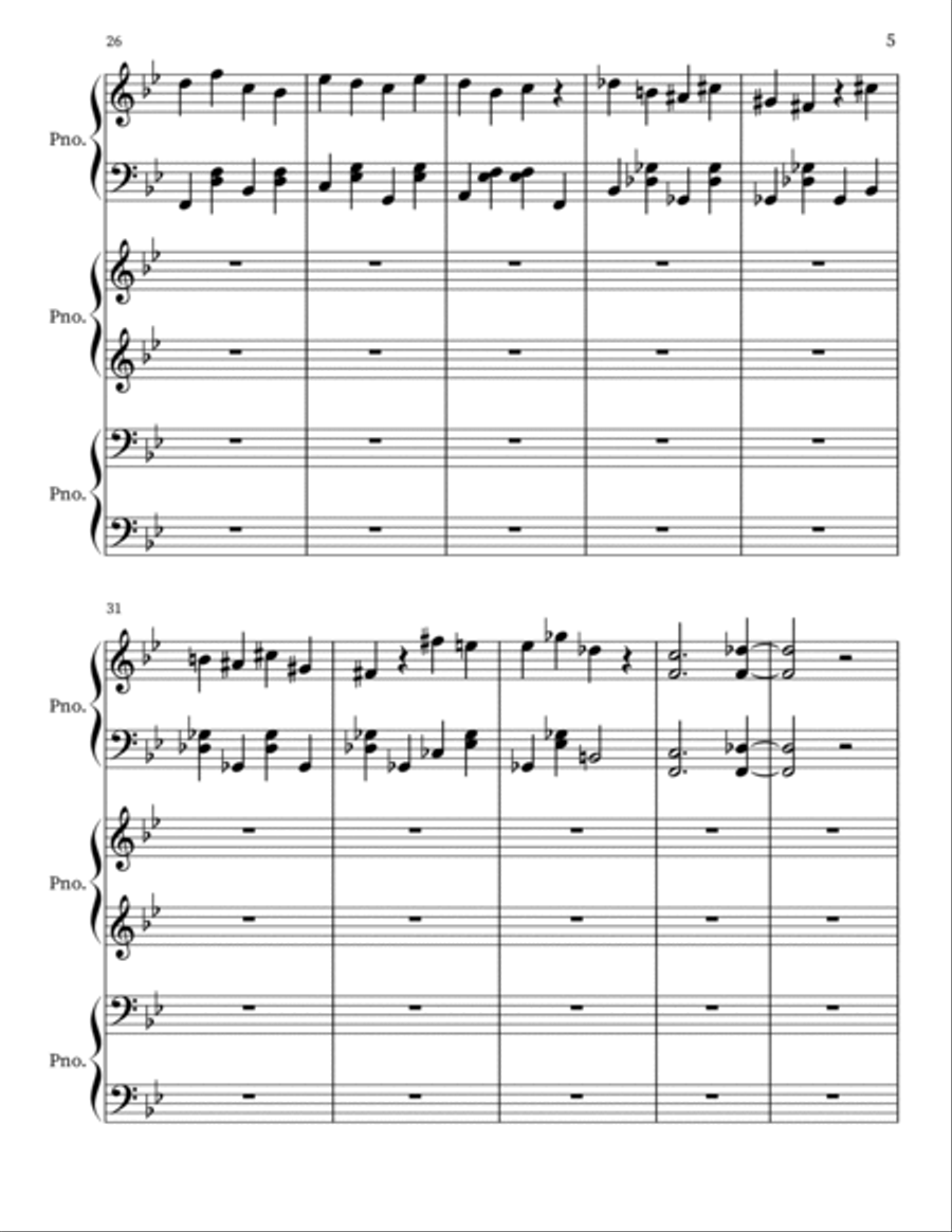 Firebird Suite Firebird Suite Piano Solo scores gallery preview page 5