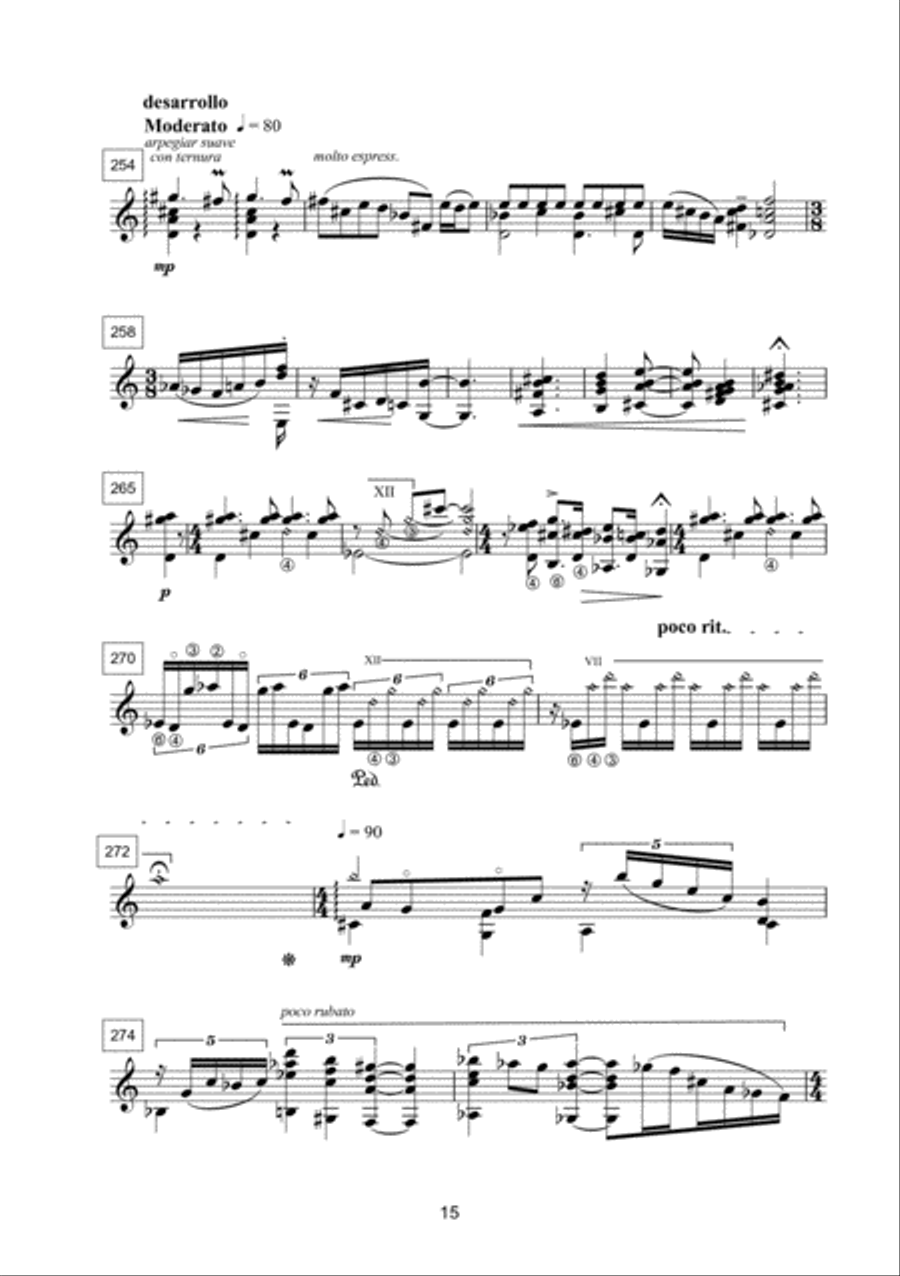 Sonata: La gran mentira for Guitar Solo Classical Guitar scores gallery preview page 4