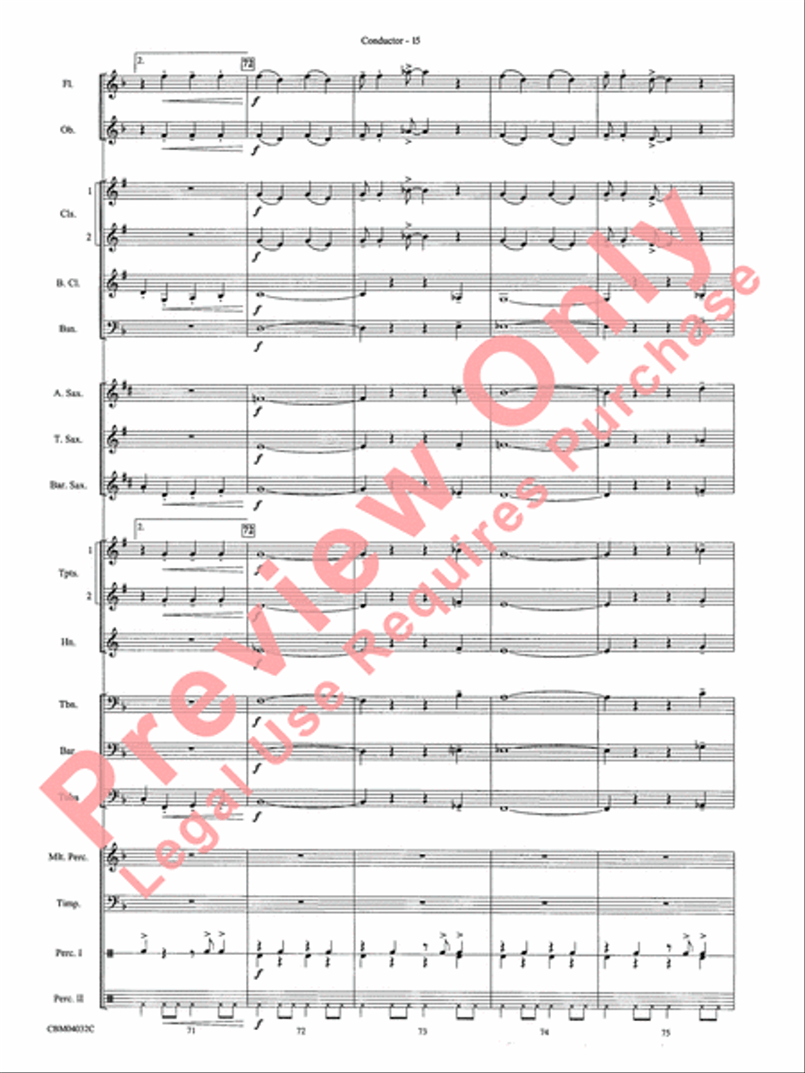 The Polar Express, Selections from Concert Band scores gallery preview page 17