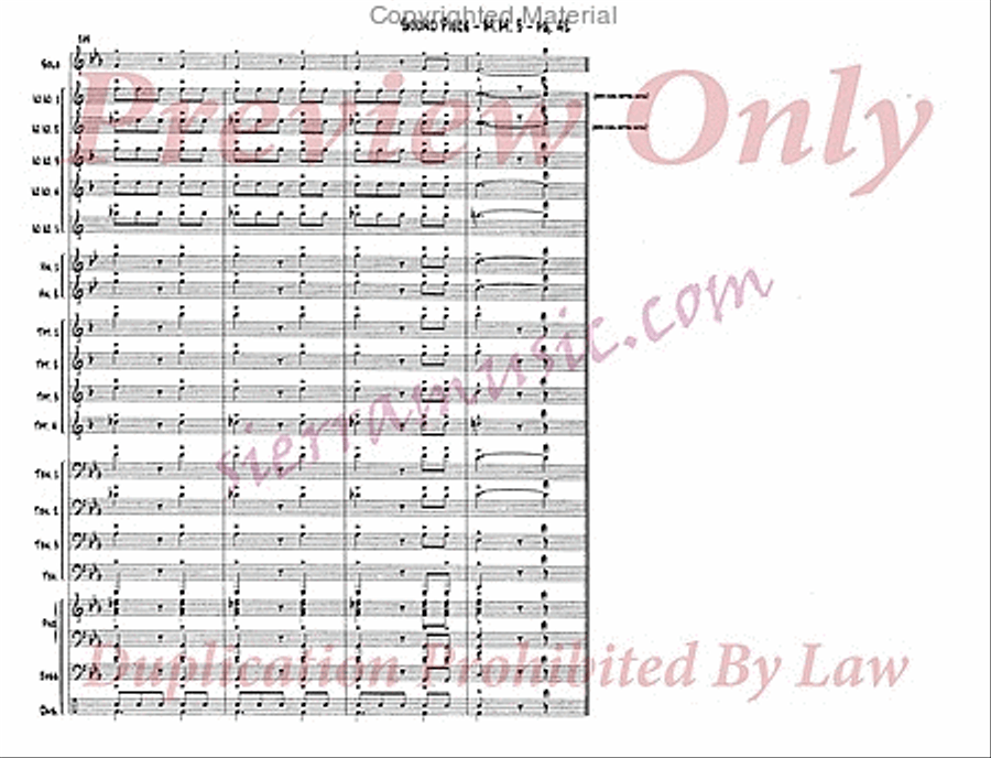 Sound Piece For Jazz Orchestra Big Band scores gallery preview page 43