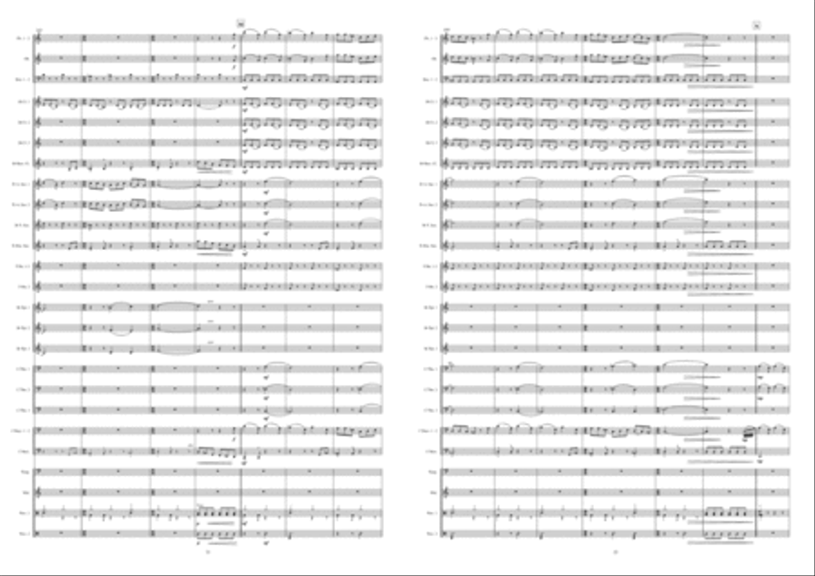 Musical Daens Suite Concert Band scores gallery preview page 12