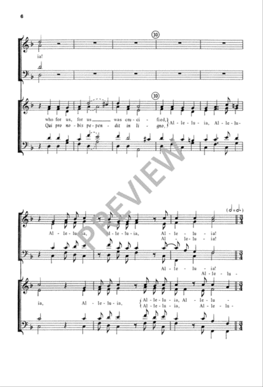 Alleluia! In Your Resurrection 4-Part scores gallery preview page 7