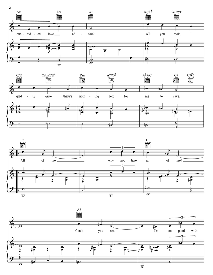 All Of Me Guitar scores gallery preview page 2