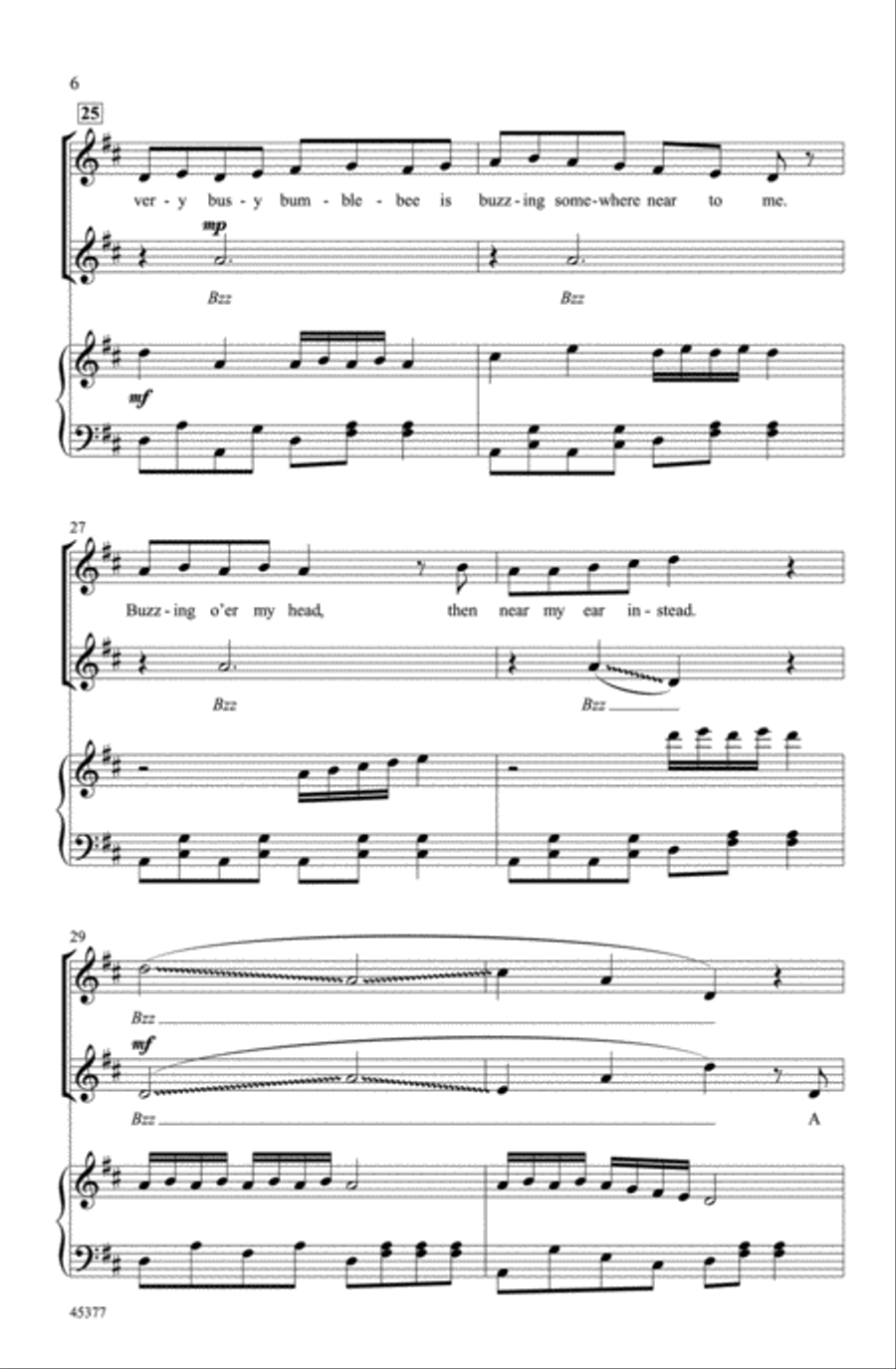 The Bumblebee Choir scores gallery preview page 5