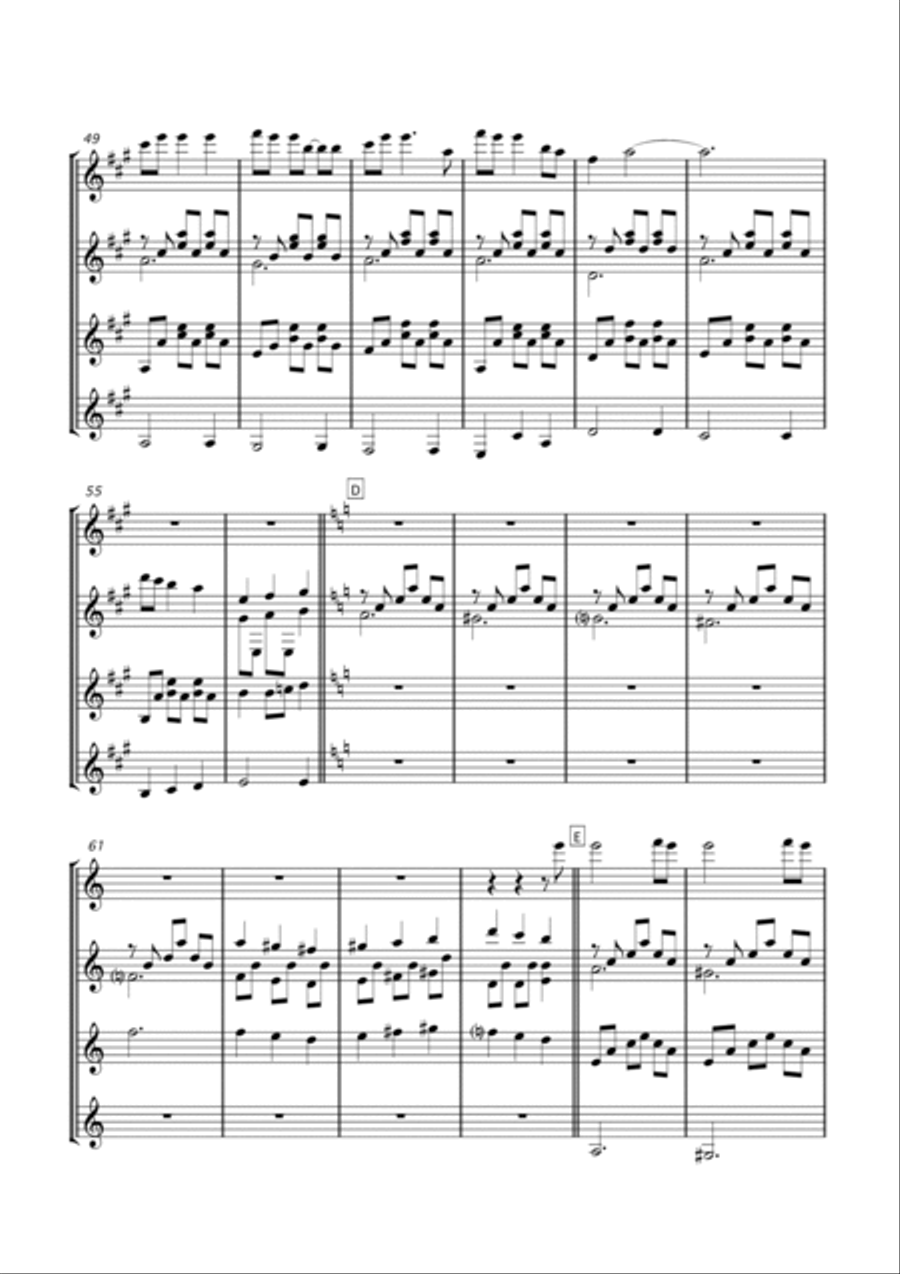 Time In A Bottle Guitar Ensemble scores gallery preview page 6
