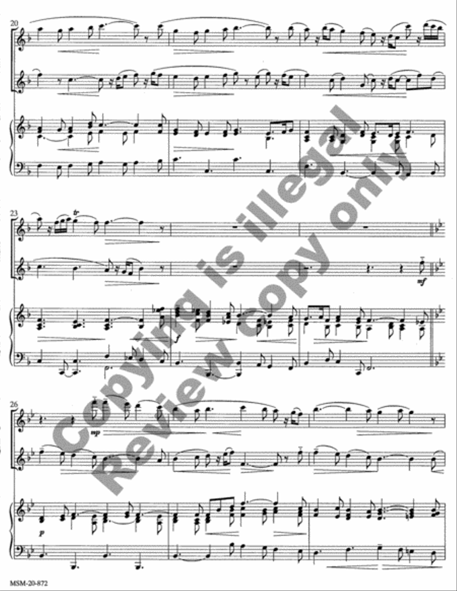 Two for Two Plus Keyboard Clarinet scores gallery preview page 4