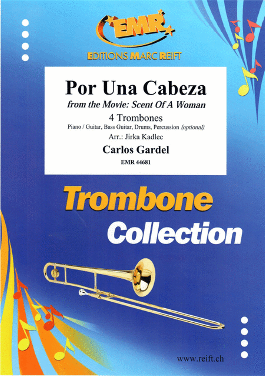 Por Una Cabeza Trombone Quartet scores gallery preview page 1