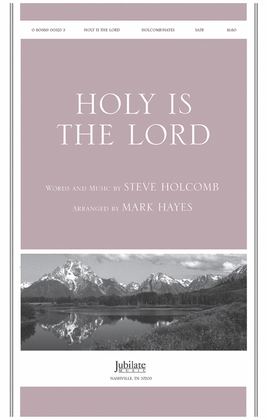 Book cover for Holy Is the Lord