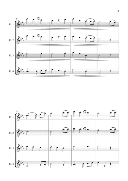 The First Noel - Christmas Carol - for Flute Quartet image number null
