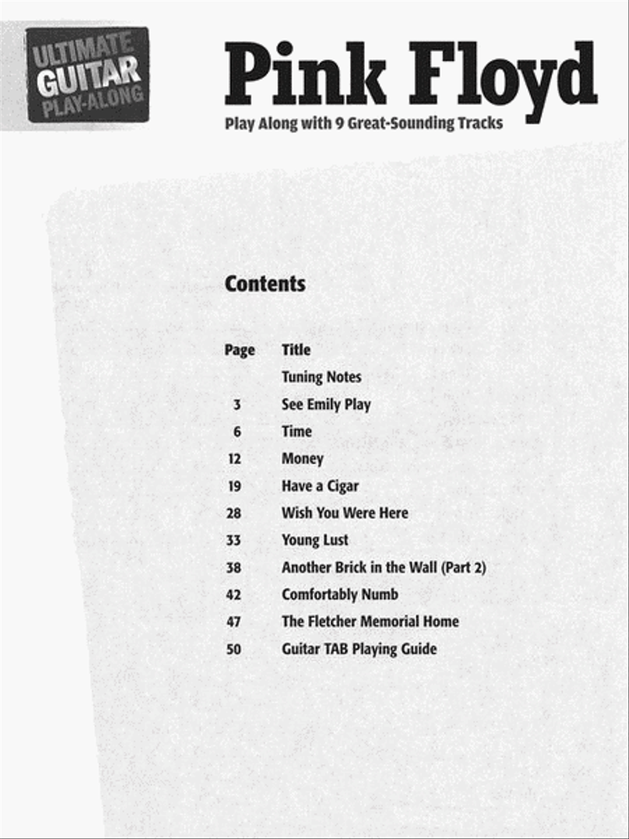 Pink Floyd - Ultimate Guitar Play-Along image number null
