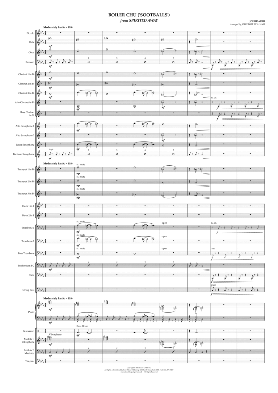 Boiler Chu (sootballs) Concert Band scores gallery preview page 1