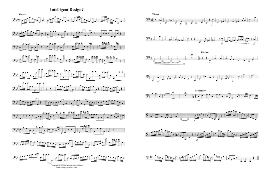 HInterbichler - 11 Orchestral Etudes for Bass Trombone Bass Trombone scores gallery preview page 2