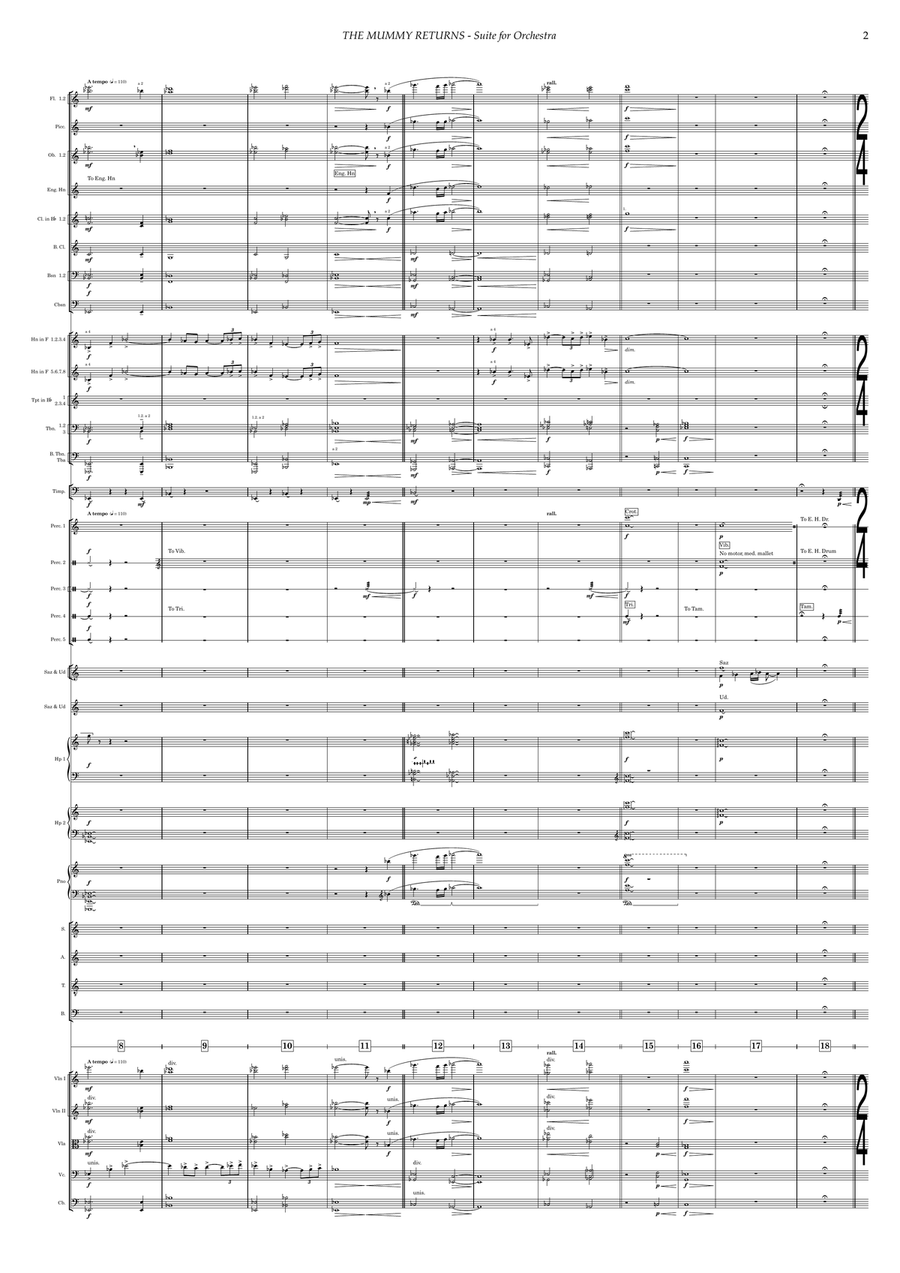 The Mummy Returns Full Orchestra scores gallery preview page 5