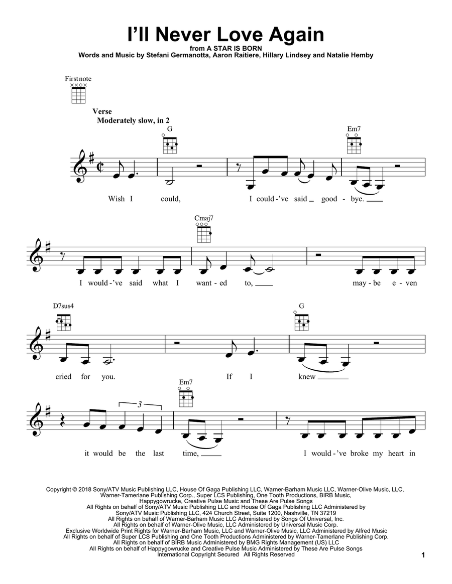 I'll Never Love Again (from A Star Is Born)