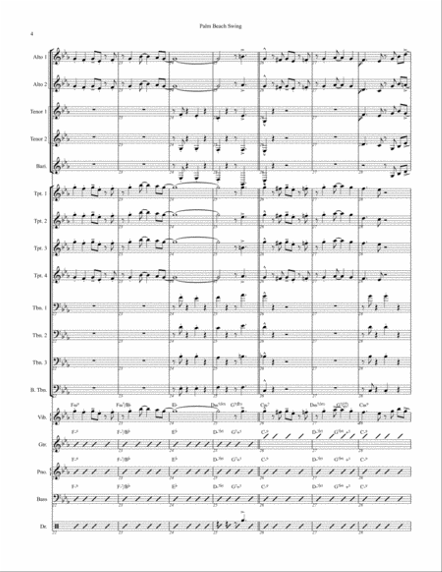 Palm Beach Swing Jazz Ensemble scores gallery preview page 4