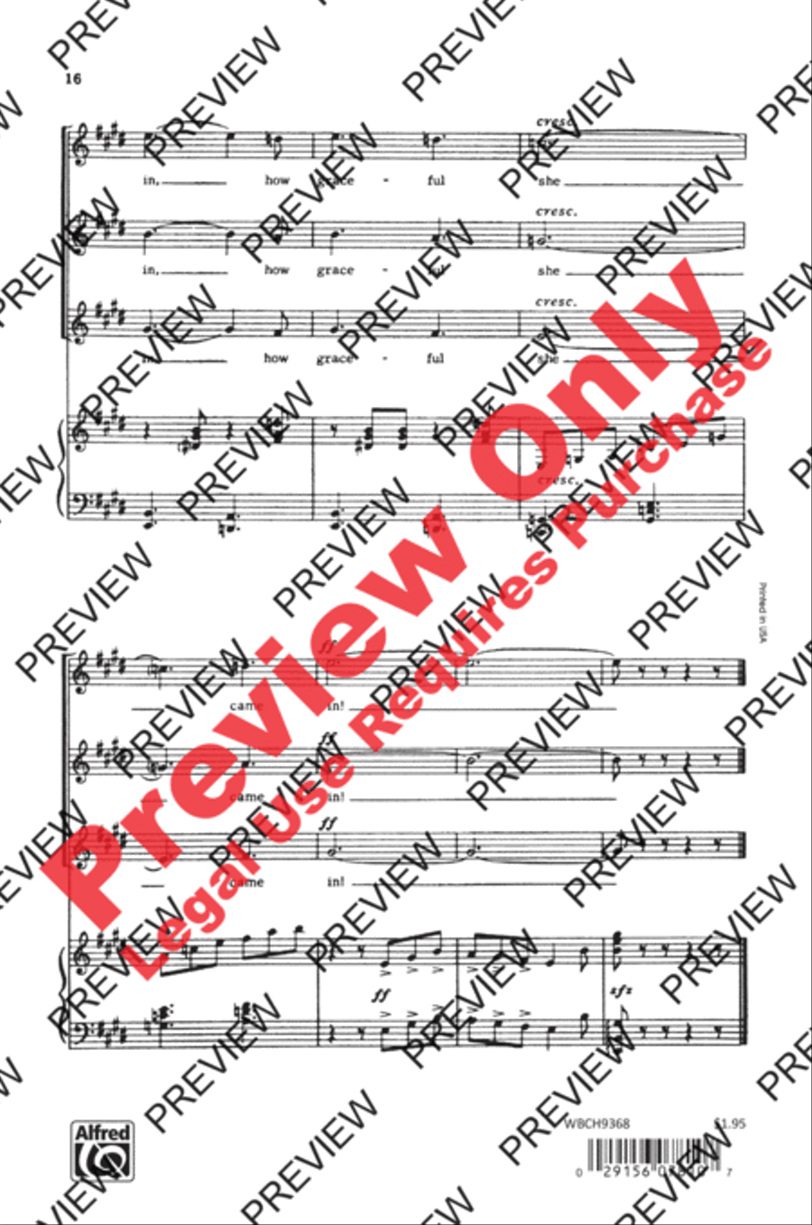 Three Spanish Ballades Women's Choir scores gallery preview page 16