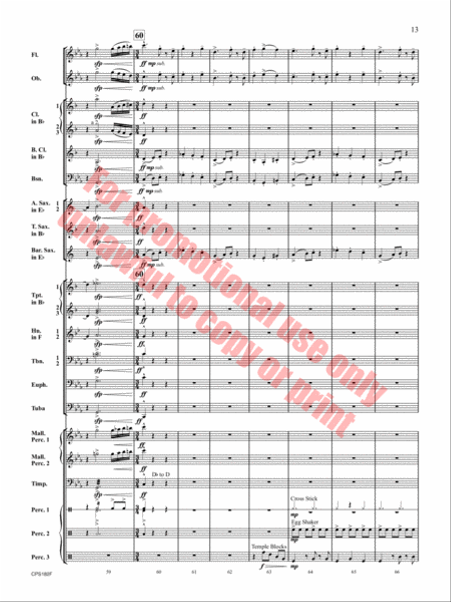 Ghost Run Ghost Run Concert Band scores gallery preview page 14