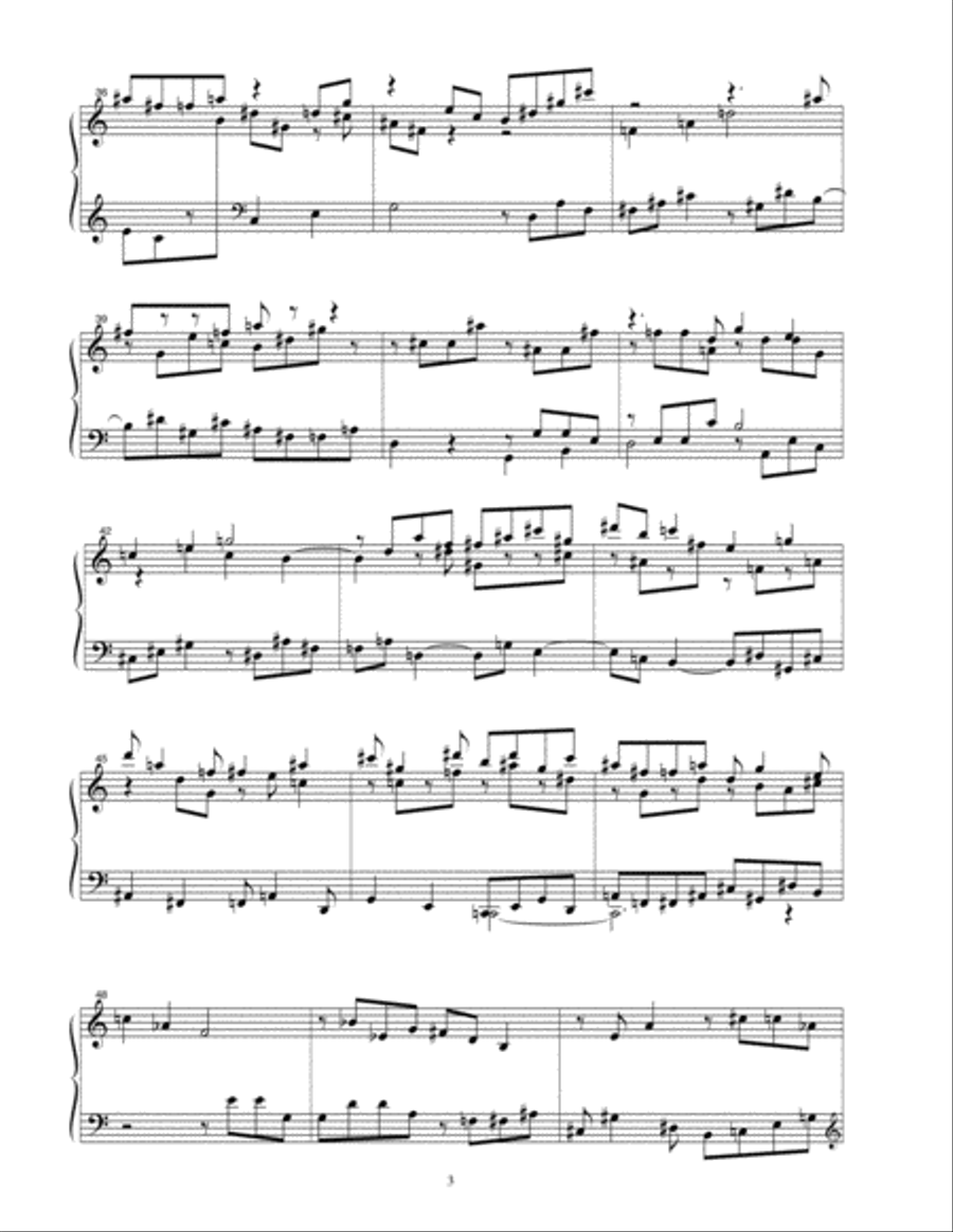 Bachiana Dodecafonica - 6 Preludes and Fugues for Solo Piano Piano Solo scores gallery preview page 4