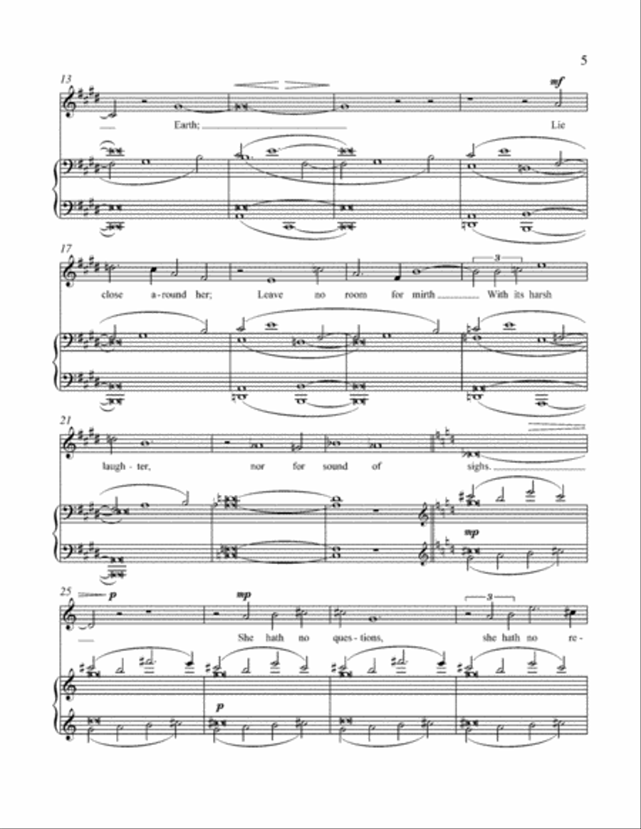 Three Poems of Christina Rossetti Mezzo-Soprano Voice scores gallery preview page 4