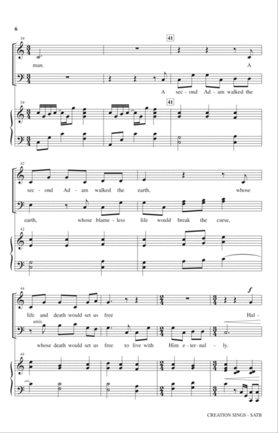 Creation Sings Creation Sings 4-Part scores gallery preview page 5