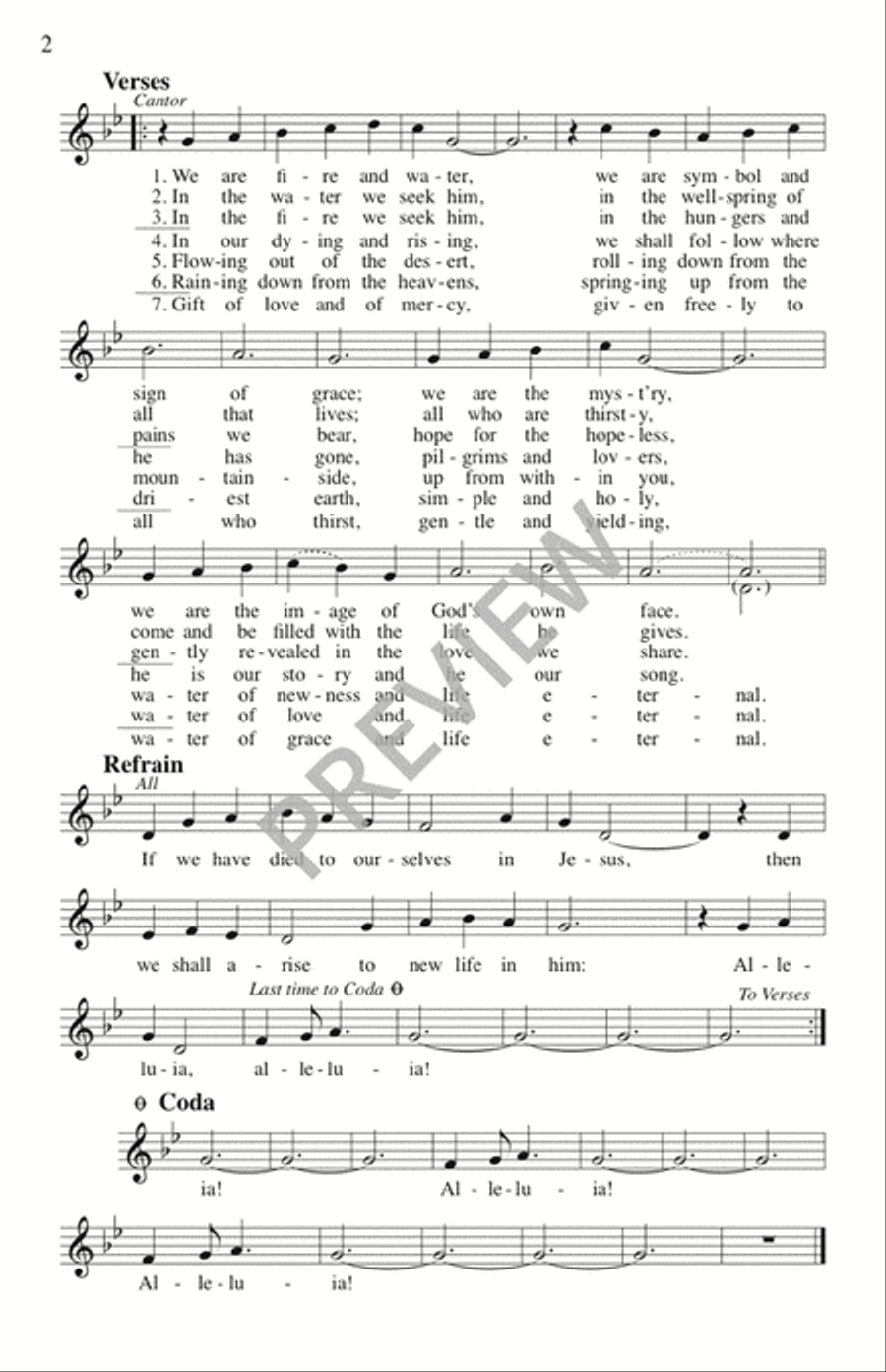 Mass of Creation - Assembly edition Unison Choir scores gallery preview page 3