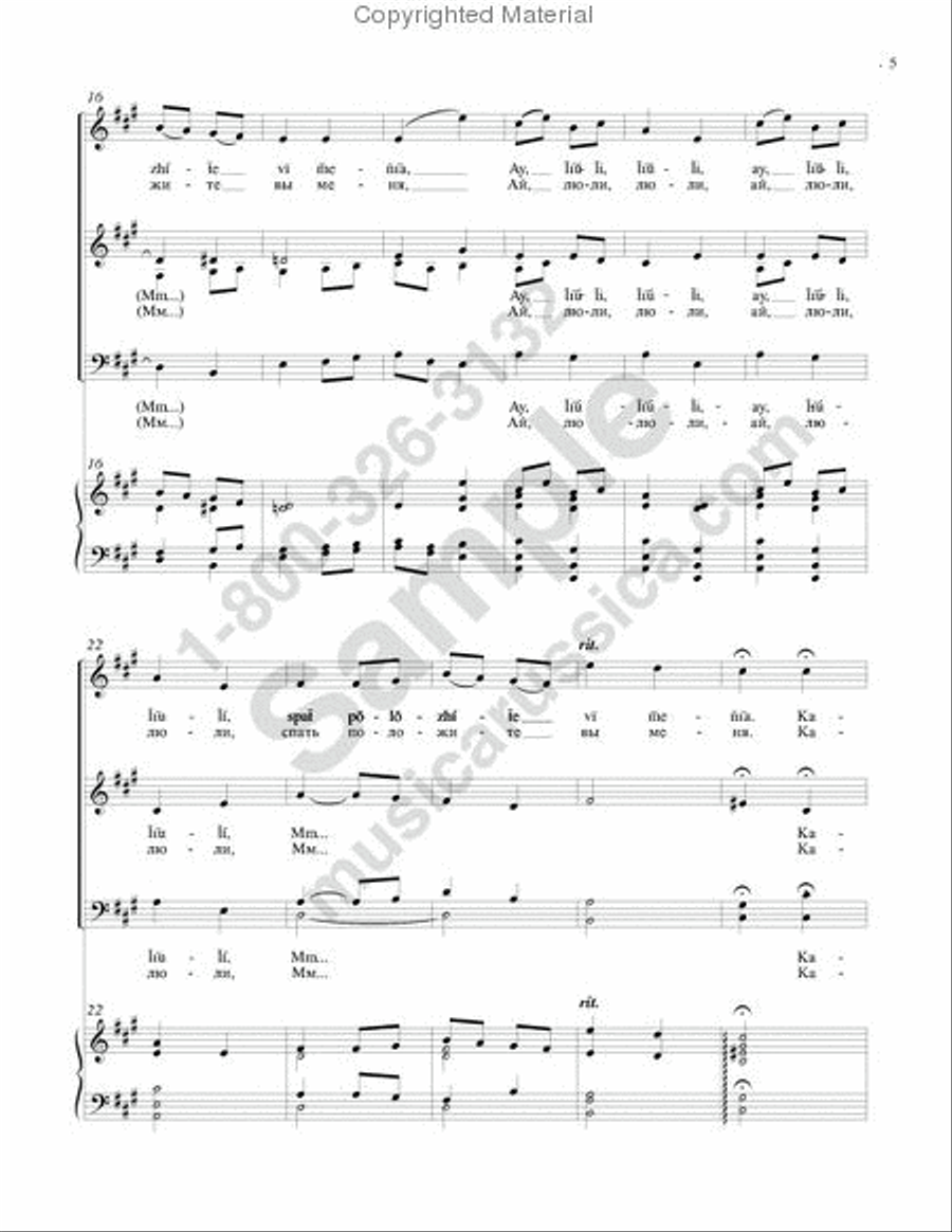 Kalinka 3-Part scores gallery preview page 4