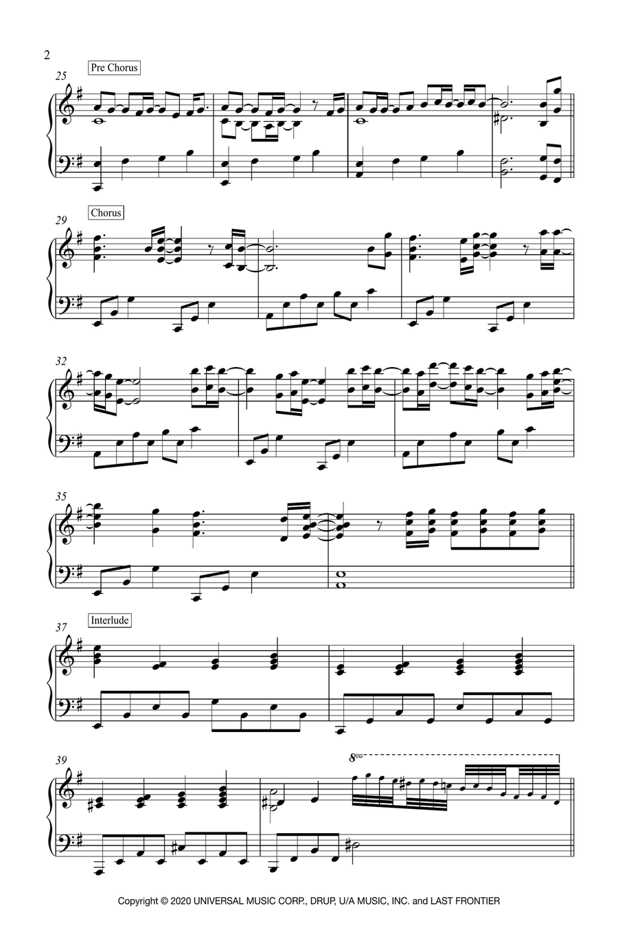 No Time To Die No Time To Die Piano Solo scores gallery preview page 2